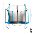 thumbnail image 2 of Trampoline Brincolin 10 Pies 3 Mtrs Con Malla Reforzado azul, 2 of 9