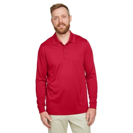 Harriton Hommes Avantage de Protection contre les Accrocs Plus IL Polo à Manches Longues M348L