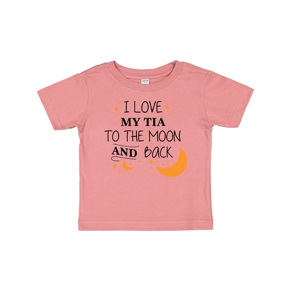 Inktastic I Love My Tia to the Moon and Back Boys or Girls Baby T-Shirt