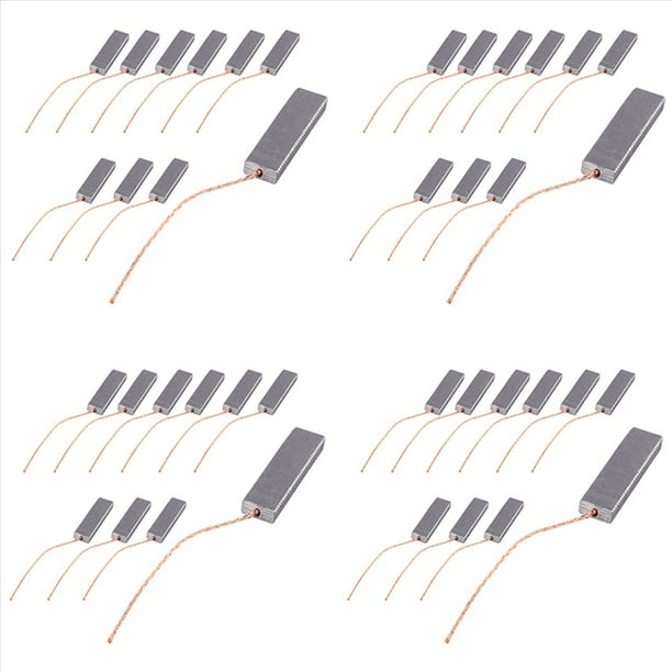 Cepillos de Carbón para Motor de 40 Piezas para Piezas de Lavadora Tipo Tambor 5X13,5X40mm