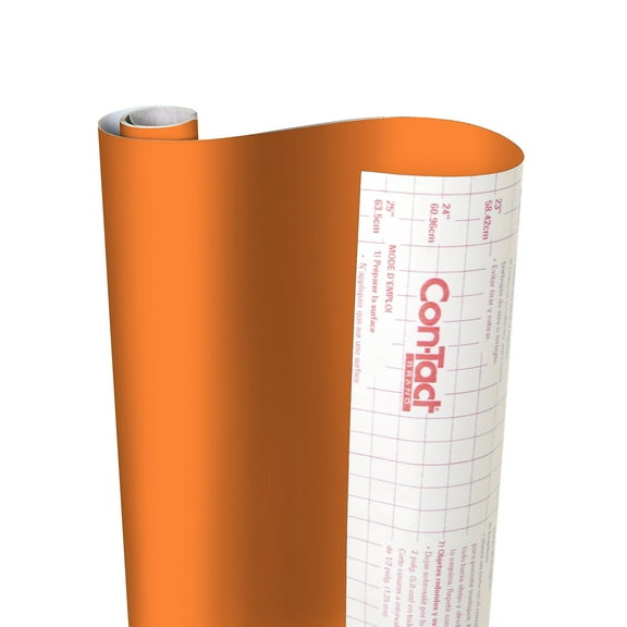 Con-Tact Brand Creative Covering Adhesive Covering, Orange, 18" x 50 ft