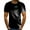 Black, variant on Babysbule Mens Shirts Men Short-Sleeved Printed Color Buttons Fashion Casual T-Shirt Tops