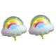 thumbnail image 4 of 2 globos de aluminio para fiesta de cumpleaños con forma de nube arcoíris y astronauta Nubes del arco iris, 4 of 9