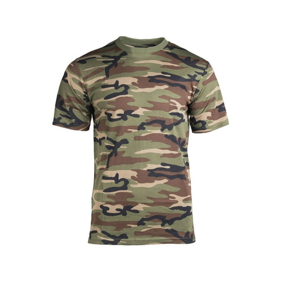 MIL-TEC T-Shirt - Men's, Woodland Camo, Extra Large
