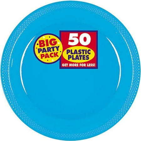 Amscan Big Party Pack 50 Count Plastic Lunch Plates, 10 1/4 -Inch ... Amscan Big Party Pack 50 Count Plastic Lunch Plates, 10 1/4 -Inch ...