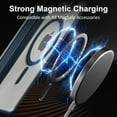 thumbnail image 2 of Pour iPhone 15 Pro Max Étui, Compatible avec MagSafe, Protection Antichoc Robuste Étui de Téléphone, Double Couche Magnétique Transparente pour iPhone 15 Pro Max, 6.7 Pouces, Bleu Foncé, 2 of 6