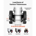 thumbnail image 3 of KFFKFF Panel Dolly with 1000 lbs Capacity, Heavy-Duty Drywall Cart Featuring 10-Inch Rubber Wheels for Versatile Terrain, Adjustable Clamp for Moving Steel Panels, Mattresses, Doors, 3 of 9