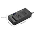 thumbnail image 2 of Inversor de corriente de 200W portátil DC 12V a AC 220V inversor de coche transformador convertidor Irfora Cargador de coche, 2 of 7