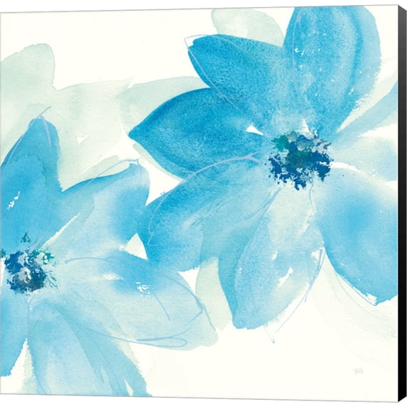 Aqua Mint Clematis II by Chris Paschke, Canvas Wall Art