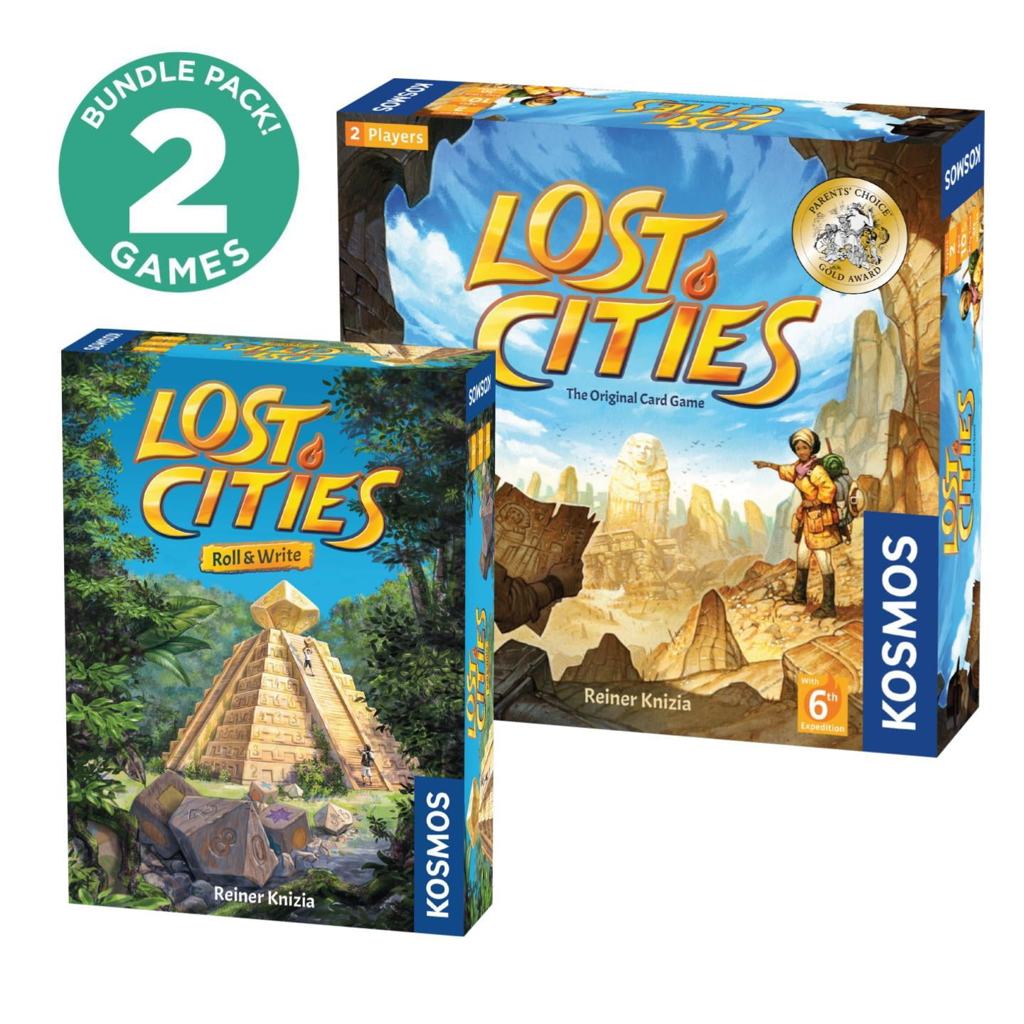 Lost Cities 2Pack Lost Cities Card Game With 6th Expedition Lost Cities Roll & Write