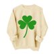 thumbnail image 3 of TaTaai Women Casual St Patrick's Day Printed Crew Neck Long Sleeve No Hood Sweatshirt Ladies Spring Daily Office Street Wear Soft Comfortable Machine Washable Stylish Top Gift, 3 of 6