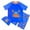 1-Blue, variant on Swim Suits for Kids Fashion Graphic Printed 3 Piece Boys Swimsuits Crewneck Short Sleeve Tops and Drawstring Swim Trunks with Stretch Cap Comfy Cute Boys Swim Set 1-Blue 4-5 Years