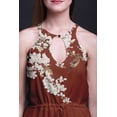 thumbnail image 4 of Bimba Bird Ladies Sleeveless Long Print Maxi Dress with Side Slits Summer Wear-Small, 4 of 6