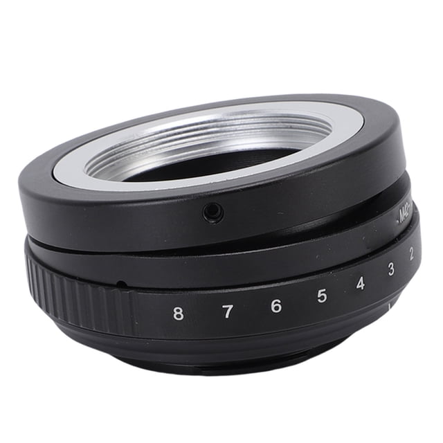 Camera Lens Mount Adapter, Lens Mount Adapter M42 To Fit for NEX Manual Foucus 8 Levels Scale Clear Imaging 360 Shift Adjustment for Photography