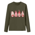 thumbnail image 3 of Chemises de la Saint-Valentin pour Femmes Cœur d'Amour Mignon Graphique Chandails en Molleton de la Saint-Valentin Manches Longues Col Rond Hauts de Vacances Mode Féminine Imprimé Gnome de la Saint-Valentin Col Rond Manches Longues T-Shirt, 3 of 3