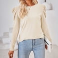 thumbnail image 2 of Pompotops T-shirt Ample à Manches Longues et Col Rond pour Femmes en Liquidation, 2 of 7