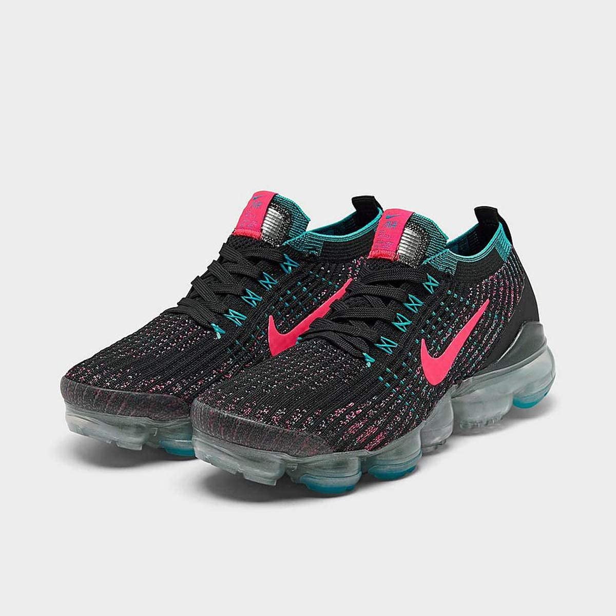 Nike - Nike Womens Shoes Air Vapormax Flyknit 3 Black Hyper Pink ...
