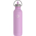 thumbnail image 1 of Lifefactory Botella Deportiva De Acero Inoxidable Con Aislamiento Al Vacío Y Tapa Con Pajita, 24 Onzas, Color Rosa, 1 of 5