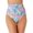 Multicolor, variant on California Waves Womens Printed High Waist Swim Bottom Separates