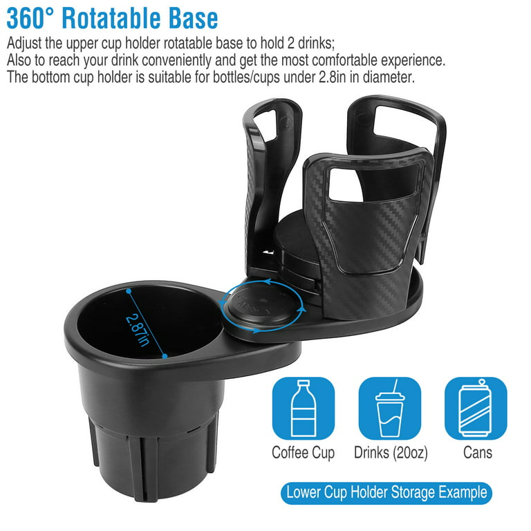Dropship Car Cup Holder Tray 360° Rotating Car Bottle Holder Expander  Adapter to Sell Online at a Lower Price
