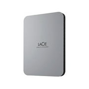 LaCie STLP2000400 2 TB Portable Hard Drive External Moon Silver USB 3.1 Type C