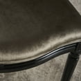 thumbnail image 4 of Noble House Phinnaeus Contemporary Velvet Dining Chairs, Set of 2, Glossy Black, 4 of 4
