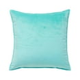 thumbnail image 2 of Housse de Coussin de Siège Couleur Unie Velours Remplacement Robuste Doux Décoratif Réutilisable Fermeture Éclair Housse de Coussin de Canapé Accessoires Bleu 50x50cm, 2 of 8
