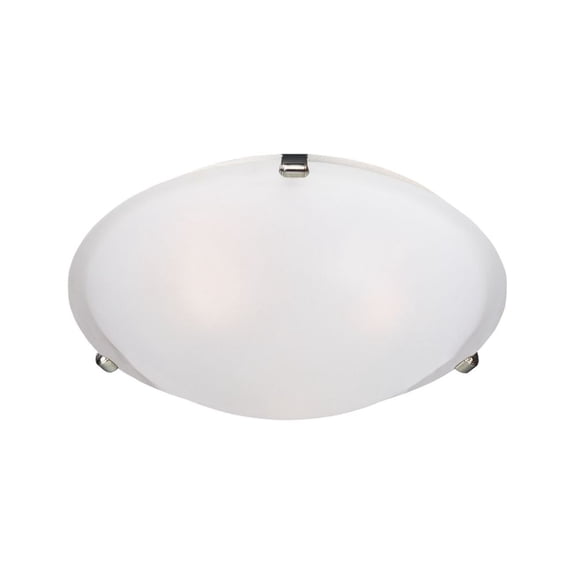 2680FTSN Maxim Lighting Malaga-2 Light Flush Mount in Transitional style-12.5 Inches wide by 4 inches high-Satin Nickel Finish-Frosted Glass Color