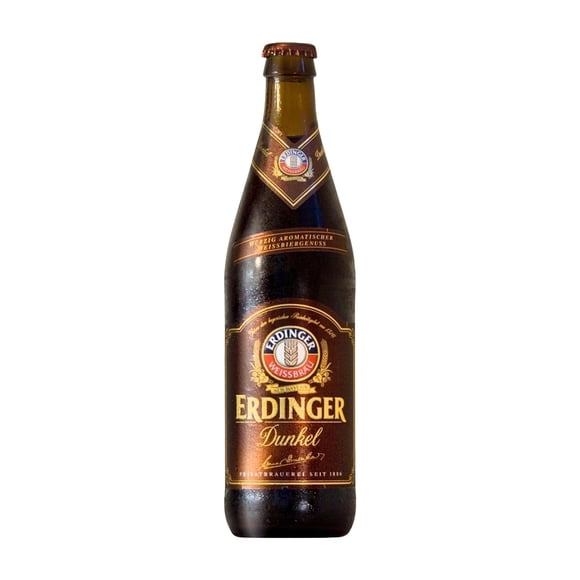 Cerveza oscura Erdinger dunkel botella de 500 ml