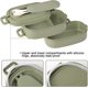 thumbnail image 3 of Lunch Boxes - 2-in-1 Stackable Bento Lunch,1550ml Cutlery Set Bento Boxes - For Kid Men Women Adults Working Schools ,suitable For Microwave And Dishw, 3 of 4