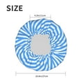 thumbnail image 6 of YFYANG Women's Double Waterproof Shower Cap, Classic Blue Stripes Reusable Hair Cap for All Hair Styles and Head Sizes, 6 of 9