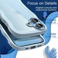 thumbnail image 4 of JETech Wavy Case for iPhone 17 6.3-Inch, Cute Wave Frame Curly Shape Shockproof Phone Cover (Blue), 4 of 6