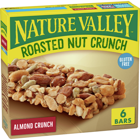 Nature Valley Roasted Nut Almond Crunch Bars Gluten Free 6 ct 7.44 oz