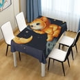 thumbnail image 4 of JSTEL Cat Kitten Astronaut Galaxy Table Cloth Rectangle 60 x 120 Inch Tablecloth Anti Wrinkle Table Cover for Dining Kitchen Parties, 4 of 6
