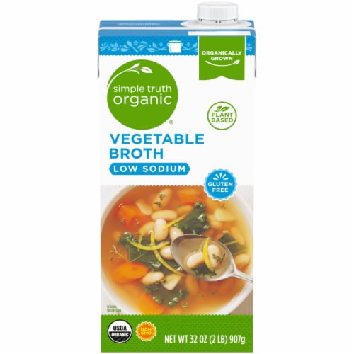 2X-Simple Truth Organic Gluten Free Low Sodium Vegetable Broth - 32 oz