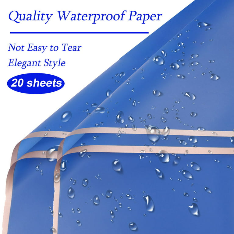 Waterproof Double Sided Floral Paper 20 Sheets For DIY Crafts And