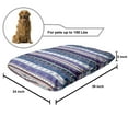thumbnail image 2 of Striped Pet Bed, Horizontal Mixed Christmas Elements Design with Dots Snowflakes Stars Retro Image, Resistant Pad for Dogs and Cats Cushion with Removable Cover, 24" x 39", Multicolor, by Ambesonne, 2 of 4