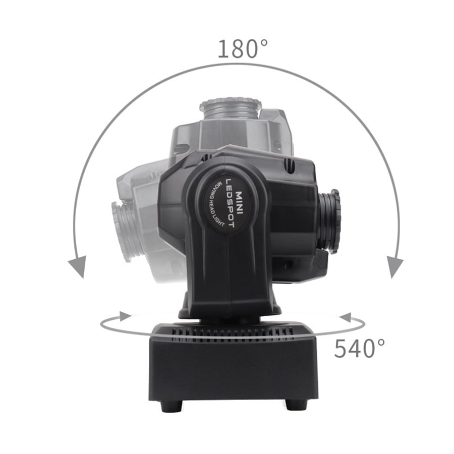 1Pcs New 30W Mini Spot Laser Light, Disco Dj Led Moving Head Beam Stage Lights For Party Christmas