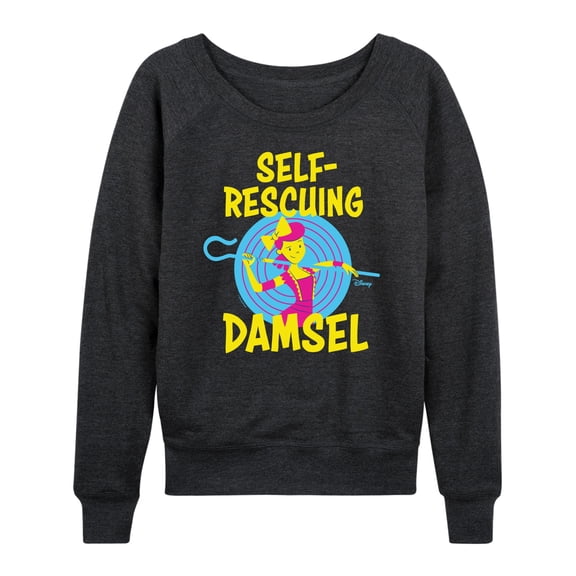 Toy Story - Self Rescuing Damsel - Women's Lightweight French Terry Long Sleeve Shirt
