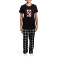 thumbnail image 4 of CafePress - Happy Christmas Krampus Pajamas - Women's Short Sleeve Print T-Shirt and Pants Dark Cotton Pajama Set, 4 of 7