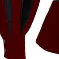 thumbnail image 4 of Donemore Men's Medieval Retro-Style Shirt with Puff Sleeves and V-Neck Color Block Design, 4 of 4