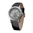 thumbnail image 1 of GANADOR Hollow-out mecánico automático de la PU correa de cuero reloj de pulsera (Negro + Negro), 1 of 2