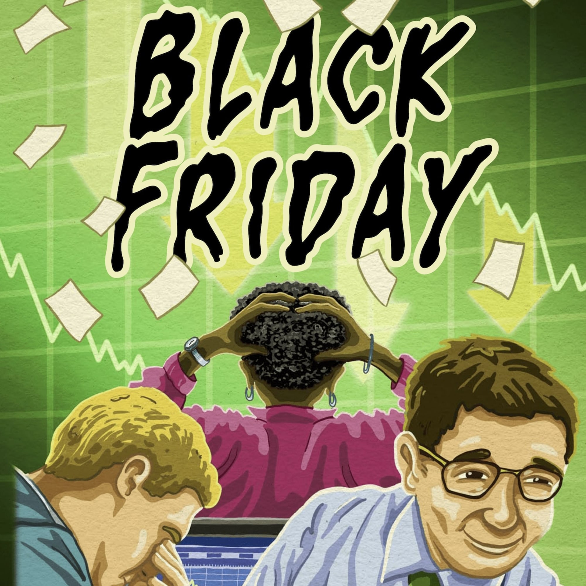 Rio Grande Games: Black Friday - Economic Board Game, Buy & Sell Shares, Ages 14+, 2-5 Players, 45-90 Min