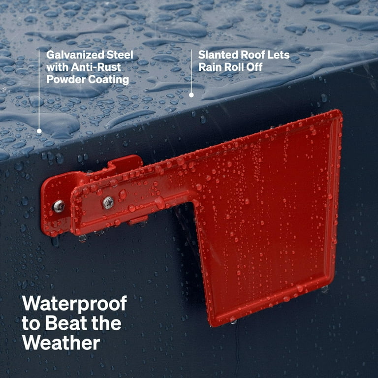 Post Mount Mailbox | Large Size (Aegean Sea), Anti-Theft Locking Mailbox,  15.5" H x 12" W x 18.5" D, Weatherproof Mailboxes for Outside The House -  Walmart.com