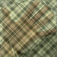thumbnail image 3 of Green and Brown Tulle Curtains with Rod Pocket, Diagonal Checkered Pattern Irish Tartan Geometric Classic Arrangement, Sheer Drape for Wedding Party 2 Panels, 7 Sizes, Fern Green Brown, by Ambesonne, 3 of 3