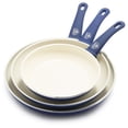 thumbnail image 1 of GreenLife - Juego de sartenes antiadherentes de cer&aacute;mica suave de agarre suave, de 8 pulgadas, 10 pulgadas y 12 pulgadas, sin PFAS, apto para lavaplatos, azul GreenLife NA, 1 of 9