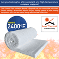 thumbnail image 4 of Simond Store - Ceramic Fiber Insulation Blanket - Density - 8 lbs - 2400F - 2" x 24" x 36", 4 of 8