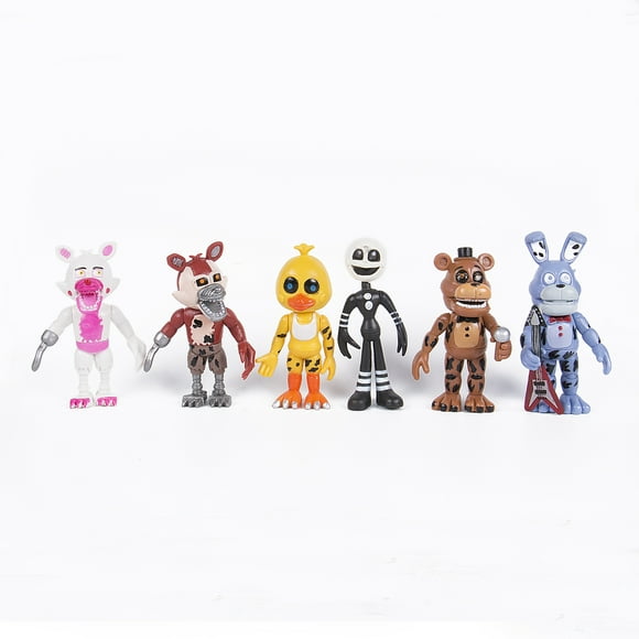 xiaxaixu 6 PCS 4 inch Tall Five Nights at Freddy's Action Figures Xmas Gifts