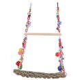 thumbnail image 4 of Colorful Double Layer Parrot Hammock Swing with Climbing Vine Ball Bird Bed for Cage – Safe, Interactive, Stimulates Curiosity and Play for Small, 4 of 5
