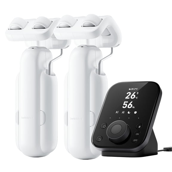 SwitchBot Abridor Inteligente de Cortinas 2 Paquetes con Hub3 Bluetooth